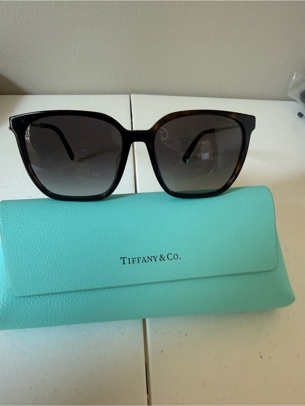 Tiffany & Co. Women's Tortoiseshell Sunglasses - Black Gradient Lenses